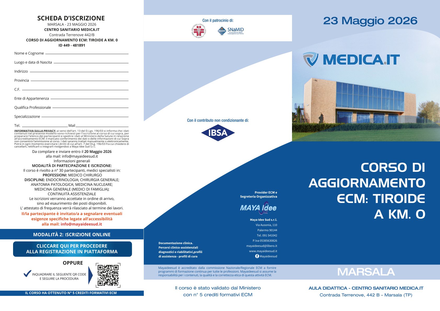 Clicca per accedere all'articolo "CORSO DI AGGIORNAMENTO ECM: TIROIDE A KM. 0"