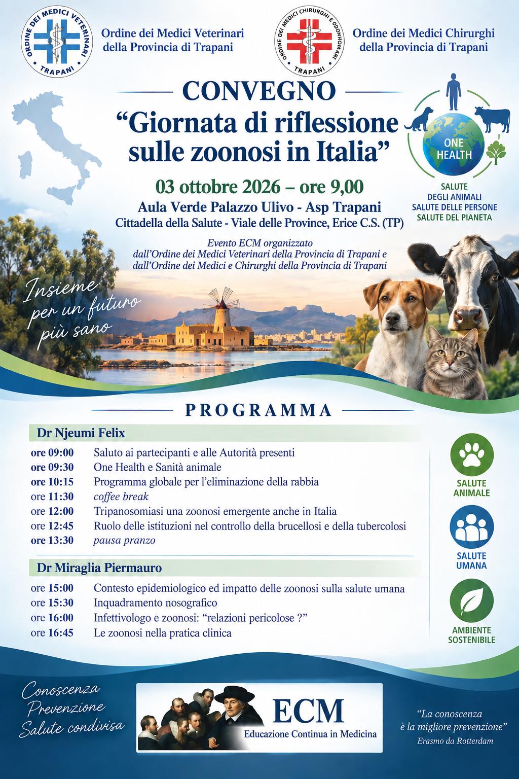 Clicca per accedere all'articolo Convegno " Giornata di riflessione sulle zoonosi in Italia"