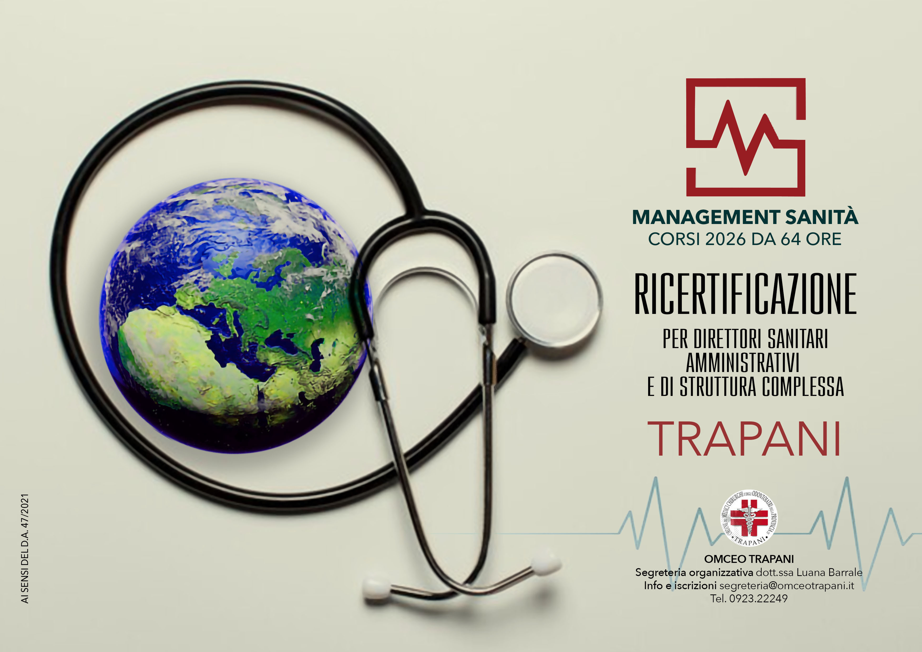 Clicca per accedere all'articolo Corso di ricertificazione per direttori sanitari amministrativi e di struttura complessa