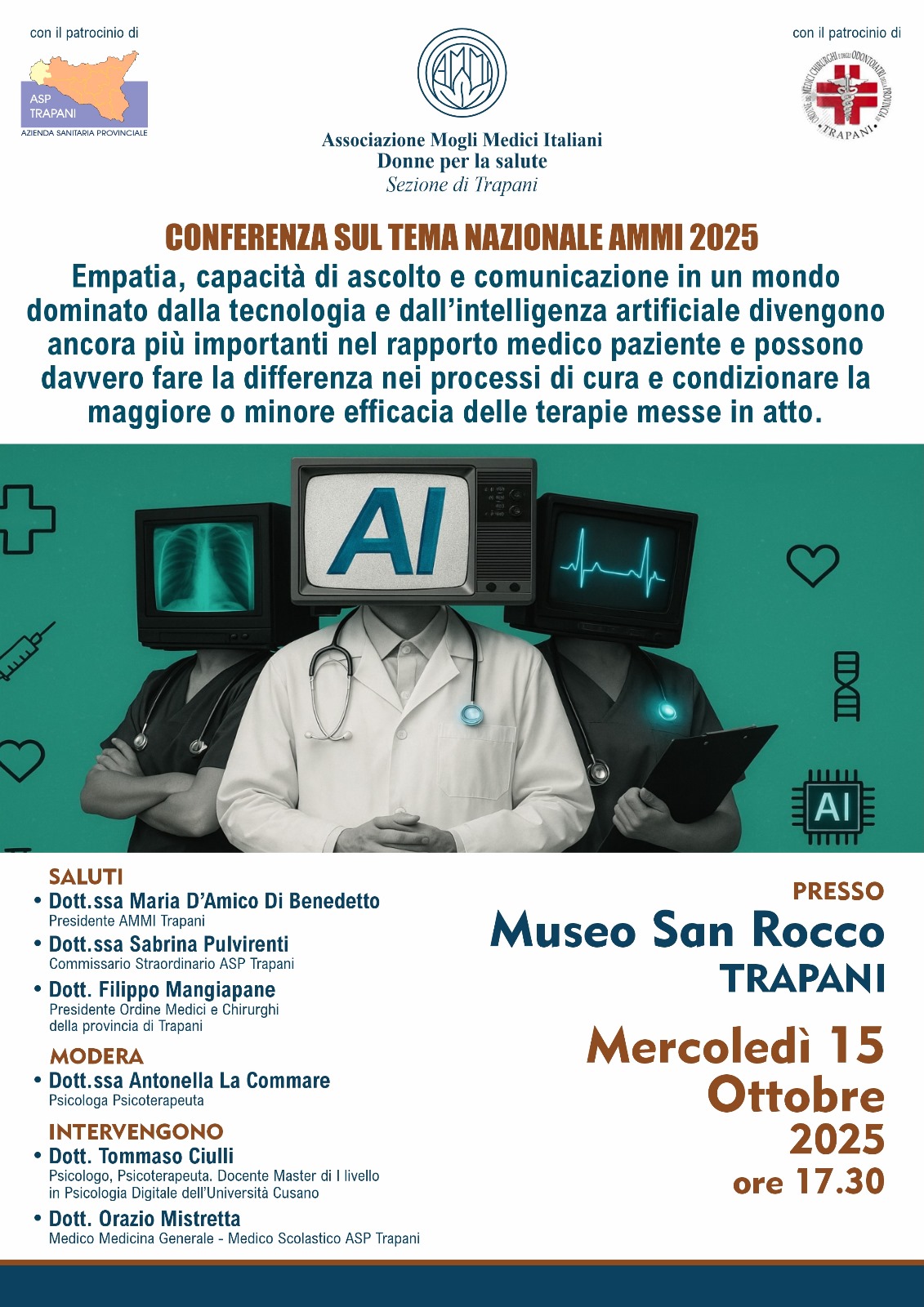 Clicca per accedere all'articolo Evento AMMI - EMPATIA, CAPACITA’ DI ASCOLTO e COMUNICAZIONE 